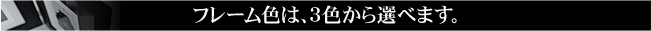 フレーム色は3色から選べます。